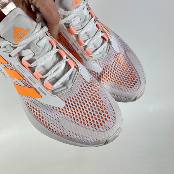 adidas 4DFWD Pulse GX2984 Sneakers Women's 9 White Flash Orange Running Shoes - Picture 9 of 12